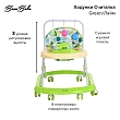 **BAMBOLA Ходунки Считалка (8 пласт.колес,игрушки,муз) 7 шт/уп (67*55*67) Green/Лайм