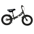 **PITUSO Беговел Pulsar, колеса AIR 14", тормоз, подножка,Black matt/Черный матовый 