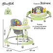 BAMBOLA Ходунки Зайчик (круглые) (6 силик.кол,игр.,муз) 6 шт/уп (67*67*55) Soft Green/Зеленый
