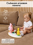 BAMBOLA Ходунки Зайчик (круглые)(6 силик.кол,игр.,муз) 6 шт/уп (67*67*55) Soft Pink/Нежно-розовый