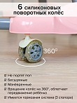 BAMBOLA Ходунки Зайчик (круглые)(6 силик.кол,игр.,муз) 6 шт/уп (67*67*55) Soft Pink/Нежно-розовый