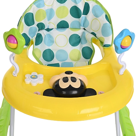 **BAMBOLA Ходунки Микки (8 пласт.колес,игрушки,муз) 7 шт/уп (67*55*57) Green/Лайм