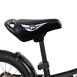 **PITUSO Беговел Pulsar, колеса AIR 14", тормоз, подножка,Black matt/Черный матовый 