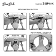 BAMBOLA Ходунки Зайчик (круглые)(6 силик.кол,игр.,муз) 6 шт/уп (67*67*55) Soft Pink/Нежно-розовый