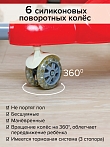 BAMBOLA Ходунки Зайчик (круглые) (6 силик.кол,игр.,муз) 6 шт/уп (67*67*55) Red/Красный