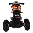 **PITUSO Электромотоцикл 5188,6V/4Ah*2, возд.колеса, 92*53*62см,White-orange/Бело-оранжевый