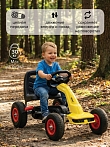PITUSO Педальный картинг F638-1 ( 88*51*48см), надувные колеса, Желтый/Yellow